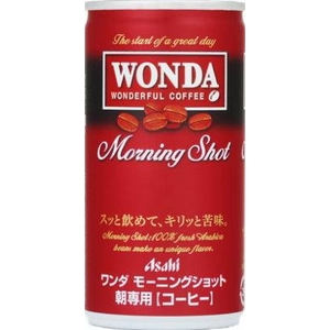 アサヒ WONDA モーニングショット 190g缶 60本セット （2ケース）