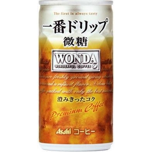 アサヒ WONDA 一番ドリップ 微糖 185g缶 60本セット （2ケース）