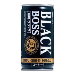 サントリー BOSS 無糖ブラック 190g缶 150本セット （5ケース）