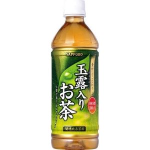 サッポロ 恵比寿茶房 玉露入りお茶 500mlPET 96本セット （4ケース）