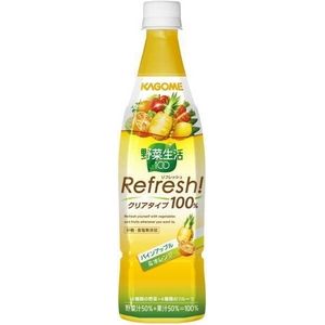 カゴメ 野菜生活100 Refresh! パインアップル&オレンジ 777gPET 72本セット （6ケース）