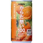 キリン からだ想い100 キャロット・フルーツ 190g缶 180本セット （6ケース）