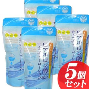 ヒアルロン酸配合モイスチャーローション（化粧水）400ml【5個セット】