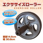 腹筋ローラー 腹筋トレーニング マット付/エクササイズ 【腹筋マシン】