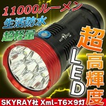 SKYRAY社　CREE社製造XML-T6×9灯11000LM