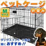 折畳み/ペットケージ/小型犬用/60×43×49cm/Mサイズ
