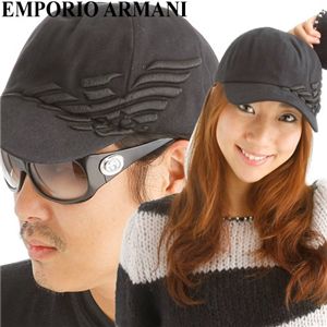 EMPORIO ARMANI(エンポリオ アルマーニ) イーグルプリント キャップ 627008-9W289 00020 ブラック