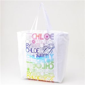 See By Chloe(シーバイクロエ) Lサイズ トートバッグ BORSA RAINBOW '099【BLANC】