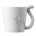 【ギフトにもぴったり!】Mugtail 磁器製マグカップ ネコ 【2個セット】