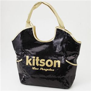 kitson(キットソン) スパンコール バッグ SEQUIN BAG Black×Gold