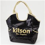 kitson(キットソン) スパンコール バッグ SEQUIN BAG Black×Gold