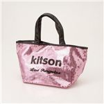 kitson(キットソン) スパンコール ミニトートバッグ SEQUIN MINI TOTE Pink×Black