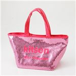 kitson(キットソン) スパンコール ミニトートバッグ SEQUIN MINI TOTE Pink×Pink