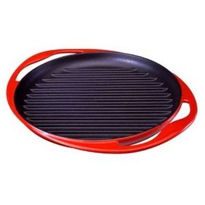 Le Creuset（ル・クルーゼ） グリル・ロンド20125《25cm》チェリーレッド