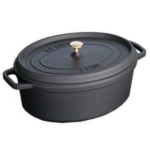 staub（ストウブ） ピコ・ココット楕円（オーバル） 《11cm》黒