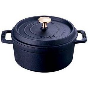 staub（ストウブ） ピコ・ココット 丸《18cm》黒