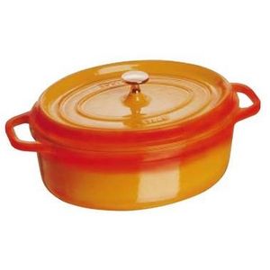 staub（ストウブ） ピコ・ココット楕円（オーバル） 《31cm》オレンジ