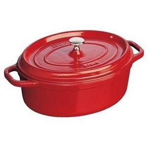 staub（ストウブ） ピコ・ココット楕円（オーバル） 《33cm》赤