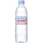 【期間限定】PET evian環境ＰＲ型 550ml×４８本