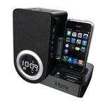 iPod/iPhone対応 ローティングアラームクロックスピーカー （ブラック） SDI iHome iP41 Rotating Alarm Clock[ SDI-IP41BRJ ]