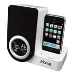 iPod/iPhone対応 ローティングアラームクロックスピーカー （ホワイト） SDI iHome iP41 Rotating Alarm Clock[ SDI-IP41WVJ ]