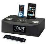 iPod/iPhone対応 デュアルドックアラームクロックラジオスピーカー （ブラック） SDI iHOME iP88 Dual Dock Alarm Clock Radio[ SDI-IP88BRJ ]