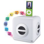 iPod対応 Color Tunes LEDカラーチェンジングスピーカー （ホワイト） SDI iHome iH15 LED Color Changing Stereo System[ SDI-IH15WJ ]