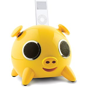 iPod対応2.1chアクティブスピーカー IPIGLET アイピグレット イエロー AIP[ AIP-YE（CAV） ]