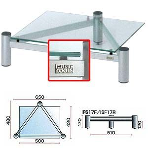 MUSICTOOLSISOシェルフ ラバーフットタイプ シルバー [ IFS17F（MUSICTOOLS） ]