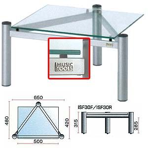 MUSICTOOLSISOシェルフ ラバーフットタイプ シルバー [ IFS30F（MUSICTOOLS） ]