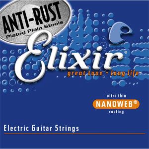 12弦用・エレキギター弦（.010-.046） Anti-Rust NANOWEB 12-String Light[ 12450（ELIXIR） ]