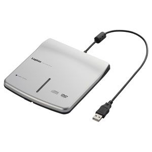 ロジテック USB接続 外付け 読み取り専用DVDドライブ シルバー [ LDV-P8U2LSV ]