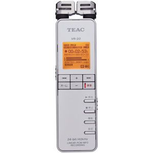 ティアック リニアPCMレコーダー ホワイト TEAC VR-20[ VR-20W ]