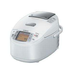 日立 IHジャー炊飯器（5.5合炊き） クリアホワイト HITACHI 蒸気カット 極上炊き 圧力&スチーム[ RZ-KX100J-W ]