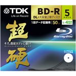 TDK データ用 4倍速対応BD-R DL 5枚パック 50GB ワイドプリンタブル 超硬[ BRD50HCPWB5A ]