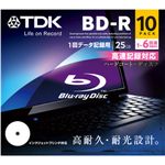 TDK データ用 6倍速対応BD-R 10枚パック 25GB ワイドプリンタブル [ BRD25PWC10A ]