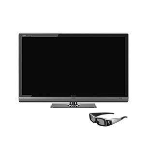 SHARP 52V型地上･BS･110度CSデジタルフルハイビジョン液晶テレビ AQUOS クアトロン3D[ LC-52LV3 ] （３Dテレビ）