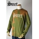 smetiXbgj long tee flagskullimen'sj green M摜ŏP