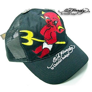 Ed Hardy（エドハーディー） キャップ BASIC CAP DEVIL WITH PITCH FORK【A0P0AAAO】 ブラック
