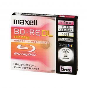 maxell BE50PWPA.5S f[^pu[CfBXNBD-REЂт뒴[x 50GB 5摜1