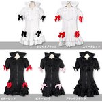 ねこみみリボンパーカー★【猫耳/アニマル/ゴスロリ/スポーティ/ヘルスゴス/ハロウィン/イベント/仮装/コスプレ/コスチューム/衣装】01000486 ビターレッド