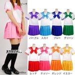 虹色学園☆レインボーカラー セーラー服☆【コスプレ/コスチューム/制服/衣装】01010048 Mサイズ イエロー