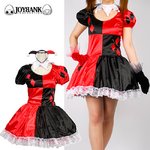 レッド×ブラック◆ジョーカーピエロ コスチューム【イベント/仮装/パーティ/ハロウィン/クリスマス/アリストランプ/コスプレ/コスチューム/衣装】01000666 Mサイズ