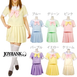 オールカラーセーラー服☆【コスプレ/コスチューム/女子高生/制服/衣装】01010058 Lサイズ パープル