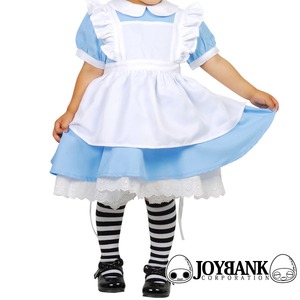 KIDS不思議の国のアリス 子供用エプロン付きワンピースセット【キッズ/ハロウィン/クリスマス/イベント/パーティ/仮装/コスプレ/コスチューム/メイド/メルヘン/衣装】01000566 サイズ110