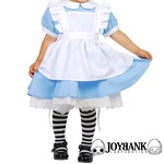 KIDS不思議の国のアリス 子供用エプロン付きワンピースセット【キッズ/ハロウィン/クリスマス/イベント/パーティ/仮装/コスプレ/コスチューム/メイド/メルヘン/衣装】01000566 サイズ120