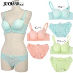 センターバタフライギャザーカップブラ＆ショーツセット【ブラショーツセット/ナイトウェア/下着/ランジェリー/コスプレ】07000219 グリーンM