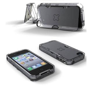 E307nCGhwbhzΉiPhone4S / iPhone4 X^htP[X Exoclear Case ی쁕X^h@\ X^ht+h~݌v Clear摜2XV