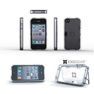 E307nCGhwbhzΉiPhone4S / iPhone4 X^htP[X Exoclear Case ی쁕X^h@\ X^ht+h~݌v Clear摜3XV