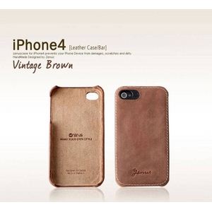 Z209i4iPhone4S / iPhone4 ΉP[X Vintage Brown Bar摜2XV